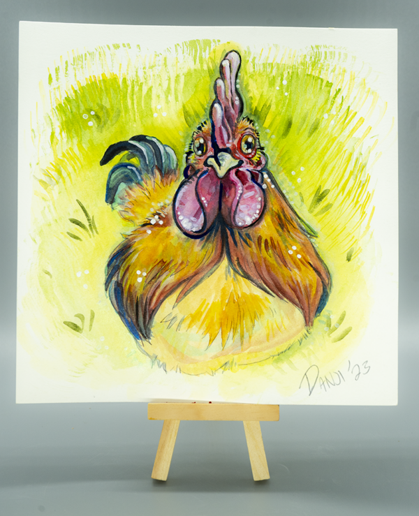 Chimkin - Original Watercolor 8x8