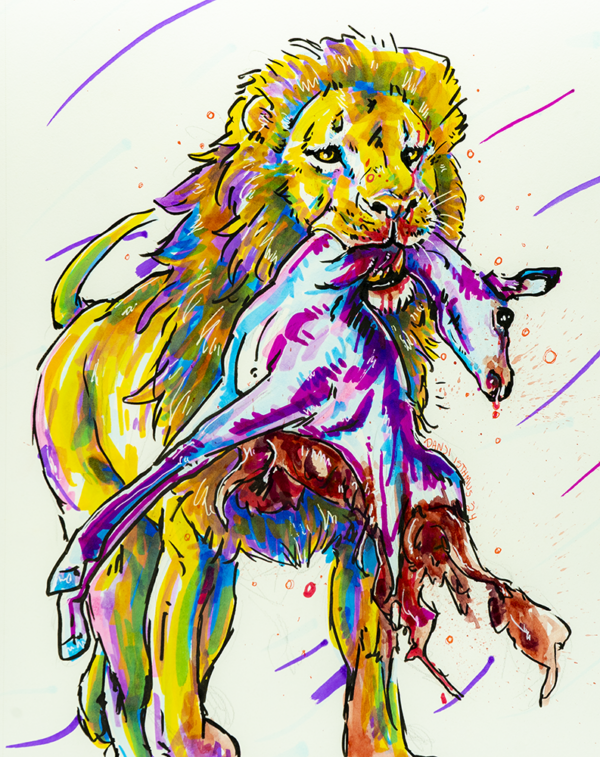 zFit for a King - Original Marker art 11x15 - Image 2
