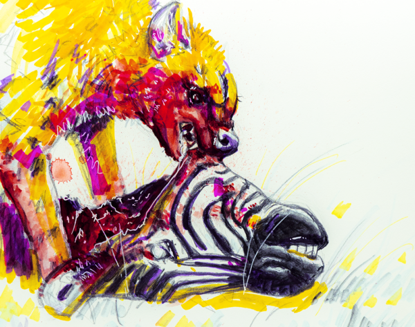 zFeast - Watercolor/marker/graphite - Image 2