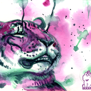 Unseen - Watercolor matted 5x7